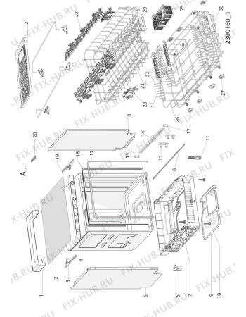 Схема №3 BBC 3C26 X с изображением Модуль (плата) управления для посудомойки Whirlpool 488000496874