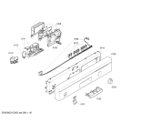 Схема №6 SE26E232EU с изображением Передняя панель для посудомойки Siemens 00665450