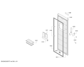 Схема №4 GS36NCW3V Siemens с изображением Дверь для холодильной камеры Siemens 00718108