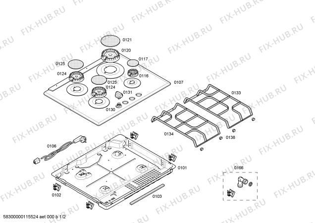 Схема №2 PPP616B90E ENC.PPP616B90E T60F 4G BOSCH с изображением Стеклокерамика для духового шкафа Bosch 00471303