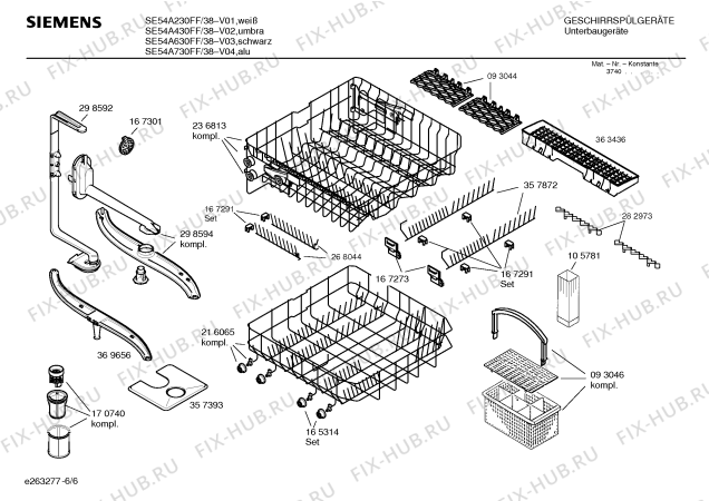 Схема №6 SGI43A05FF с изображением Краткая инструкция для посудомоечной машины Bosch 00585211