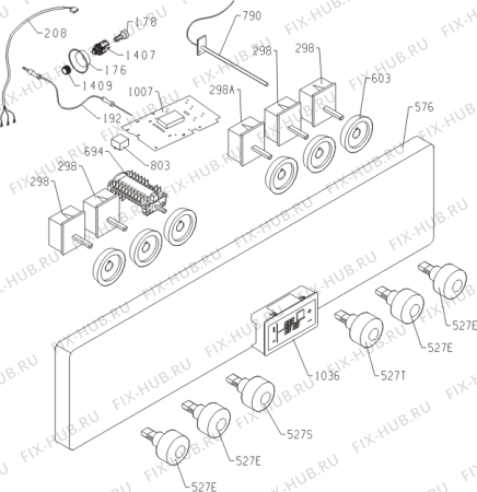 Схема №1 EC67544BW (272049, E24Q2-E33E) с изображением Переключатель для электропечи Gorenje 233410