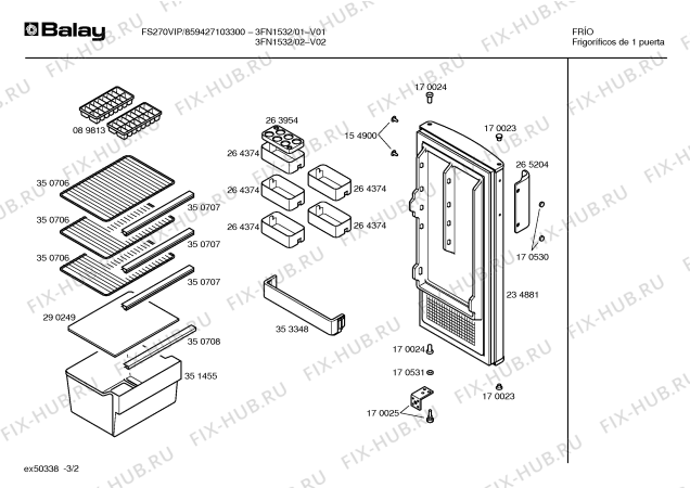 Схема №3 3FN1512 BOMBEE 113 с изображением Цоколь для холодильника Bosch 00351458