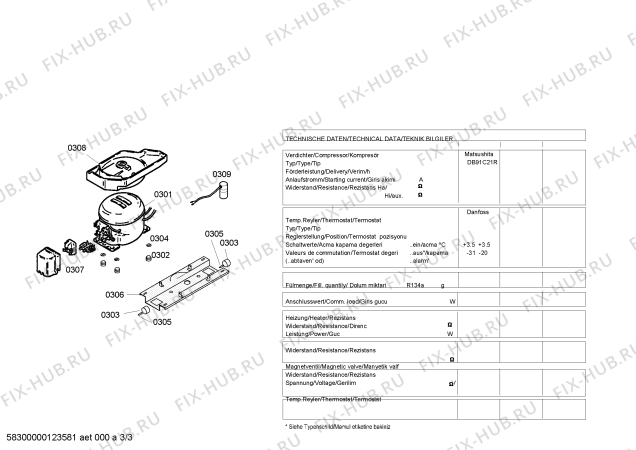 Схема №3 X5KCVCO421 с изображением Поднос для холодильника Bosch 00665230