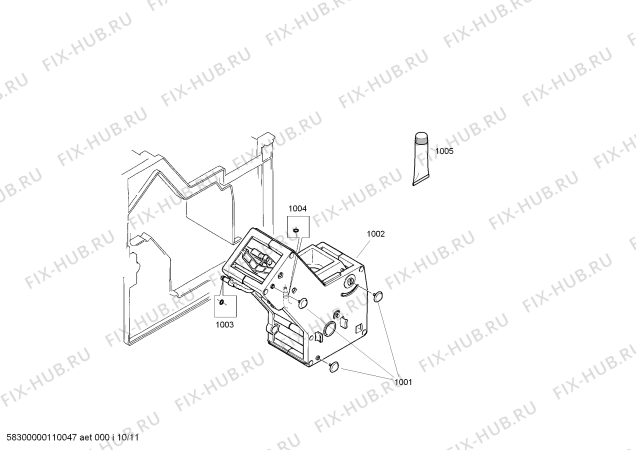 Схема №10 TKN68E75UC с изображением Кнопка для кофеварки (кофемашины) Bosch 00428103