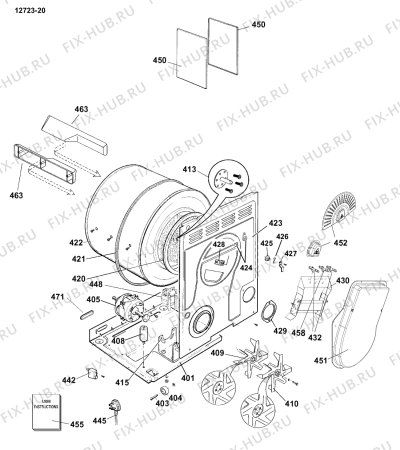 Схема №3 IS60VNL (F030635) с изображением Инструкция по обслуживанию для стиралки Indesit C00161265