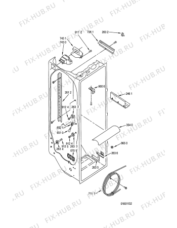 Схема №13 KGN 7070/IN с изображением Рамка для холодильной камеры Whirlpool 481941879359