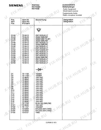 Схема №8 RK770G6II с изображением Сервисная инструкция для аудиотехники Siemens 00535465