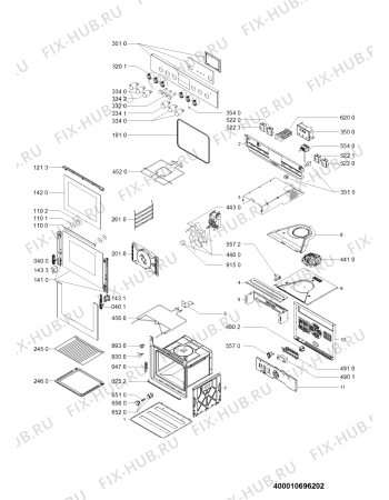 Схема №1 EMCK 8261 IN с изображением Обшивка для электропечи Whirlpool 481010618677