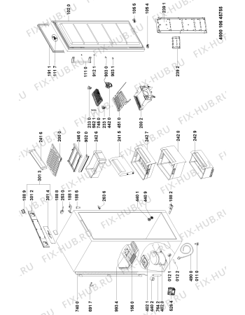 Схема №1 GKN 1860 A++ с изображением Дверь для холодильника Whirlpool 481010595366