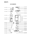 Схема №1 EC314050/87B с изображением Блок управления для электрокофеварки Krups SS-202928