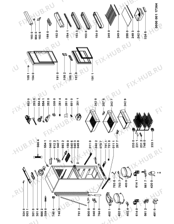 Схема №1 1 CI-340/1 с изображением Вставка для холодильной камеры Whirlpool 481244069054