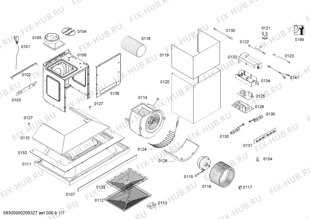 Схема №1 LC57PA951W Siemens с изображением Упаковочный материал для вентиляции Siemens 00715831