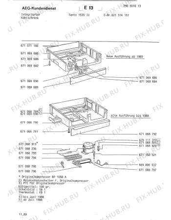 Взрыв-схема холодильника Aeg 621314962 GB - Схема узла Section2