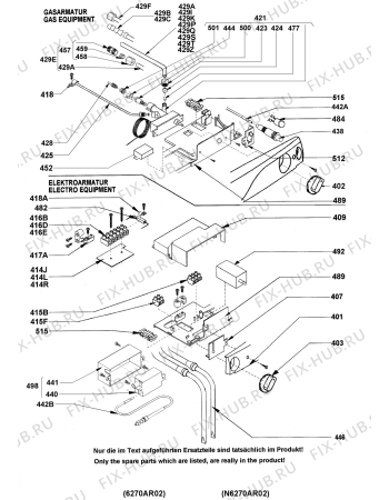 Взрыв-схема холодильника Electrolux RM6401LDH - Схема узла Armature/fitting