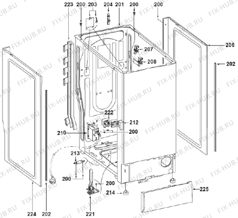 Схема №4 WT52092 (157184, MAEN02021111121) с изображением Декоративная панель для стиральной машины Gorenje 164188
