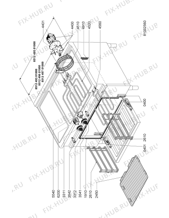 Схема №2 AGB 497/WP с изображением Затычка для плиты (духовки) Whirlpool 483286000412