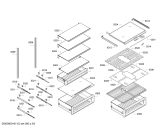 Схема №6 B30IR800SP Bosch с изображением Дверь для холодильной камеры Bosch 00711008