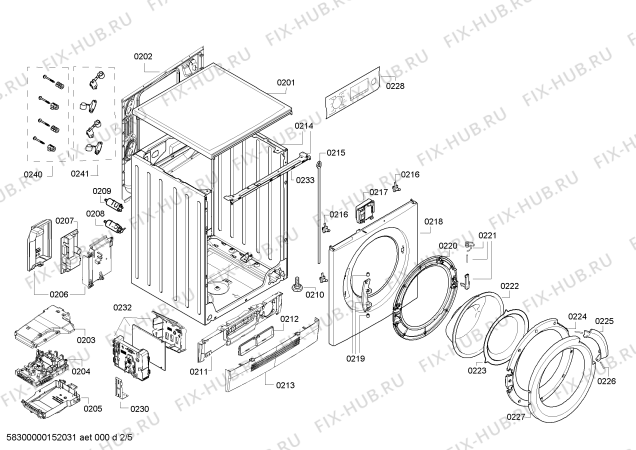 Схема №5 WD15H560TI с изображением Мотор для стиралки Siemens 00145220