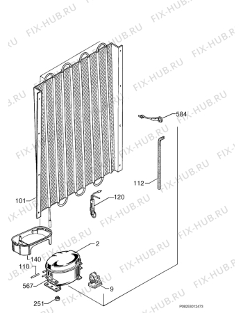 Схема №3 SC71440I с изображением Покрытие для холодильной камеры Aeg 2272029022