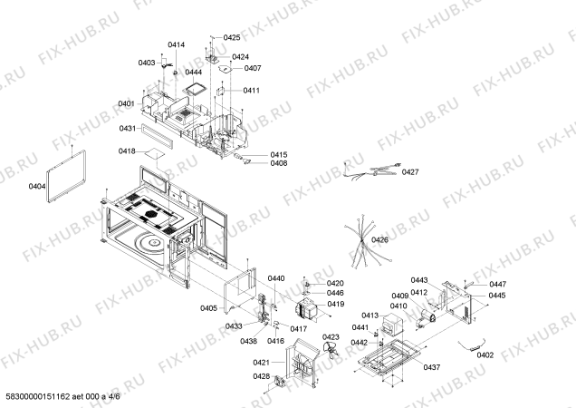 Схема №6 HMV8051U с изображением Лопасти вентилятора для микроволновки Bosch 00652688
