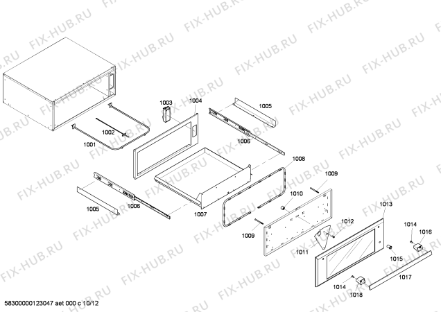 Схема №12 MEM301ES с изображением Декоративная рамка для плиты (духовки) Bosch 00144703