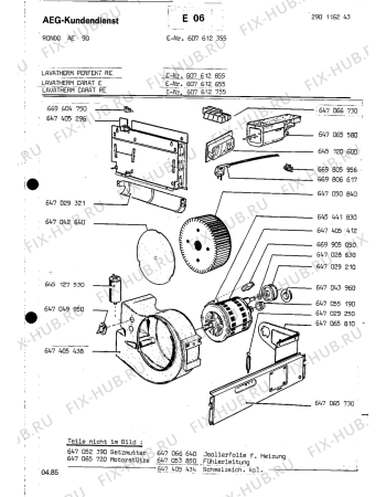 Взрыв-схема стиральной машины Rondo (N Rn) RONDO AE 90 - Схема узла Section3