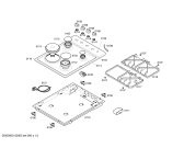 Схема №2 NMT635TNE с изображением Столешница для плиты (духовки) Bosch 00608686