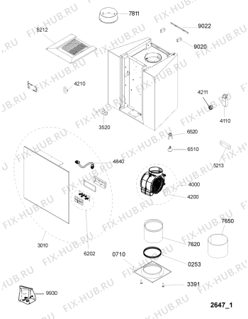 Схема №1 AKR 809 MR с изображением Покрытие для вентиляции Whirlpool 480122101415
