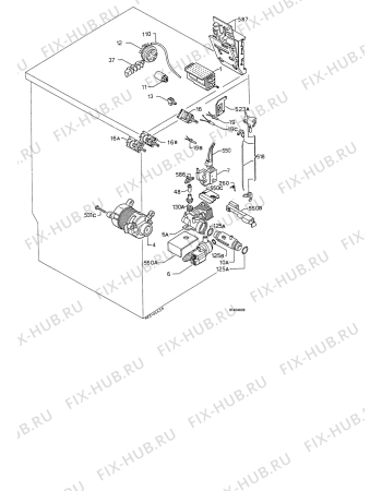 Взрыв-схема стиральной машины Electrolux EW1451W - Схема узла Electrical equipment