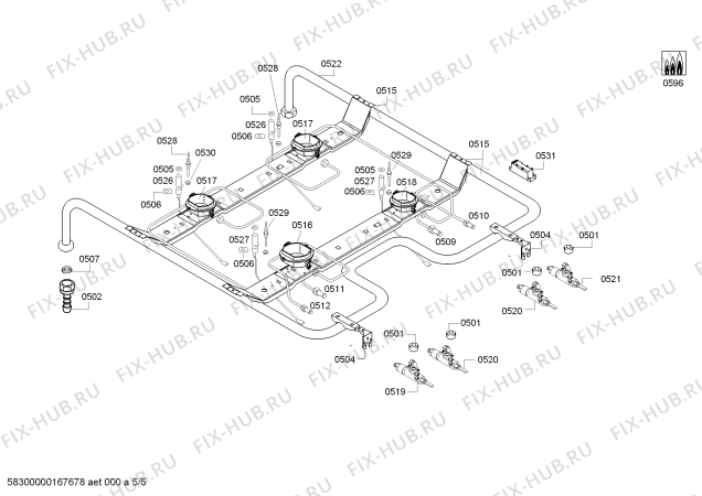 Схема №4 FRS3110GTL с изображением Панель управления для духового шкафа Bosch 00743643