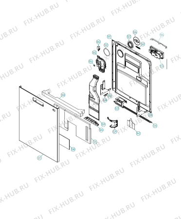 Взрыв-схема посудомоечной машины Asko D5457 W (700175, DW90.1) - Схема узла 05