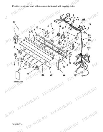 Схема №12 YMET3800TW2 с изображением Рукоятка для стиралки Whirlpool 481953598597