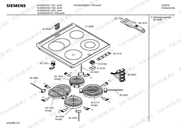 Схема №6 HSN382ACC с изображением Переключатель режимов для плиты (духовки) Siemens 00262120
