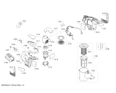 Схема №2 BBS1U224 BOSCH Unlimited с изображением Боковая часть корпуса для мини-пылесоса Bosch 11026728