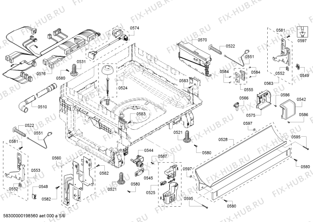 Схема №5 63012649611 Kenmore с изображением Инструкция по эксплуатации для посудомоечной машины Bosch 18023099