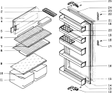 Схема №2 RF2433 (F008695) с изображением Рамка для холодильника Indesit C00129895