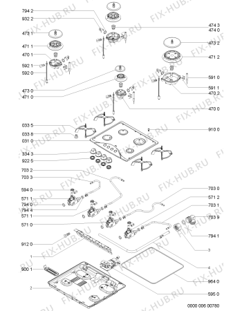 Схема №1 AKM 515/IX/01 с изображением Втулка для электропечи Whirlpool 480121101472