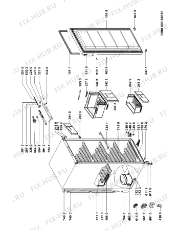 Схема №1 GKA 2511 OPTIMA с изображением Часть корпуса для холодильника Whirlpool 481245228859