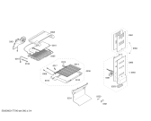 Схема №4 KGN36XL41 Bosch с изображением Дверь морозильной камеры для холодильной камеры Bosch 00713342