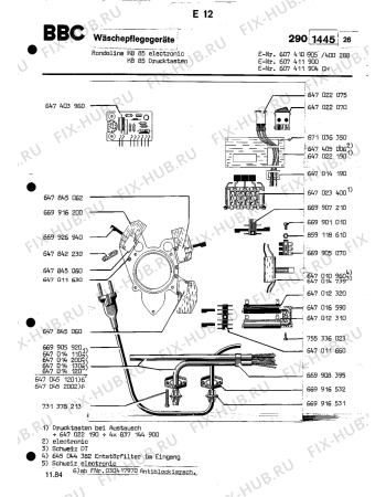 Взрыв-схема комплектующей Aeg KB 85 ELECTRONIC CH - Схема узла Section5