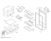 Схема №5 KGN39VK15R с изображением Дверь для холодильника Bosch 00715382