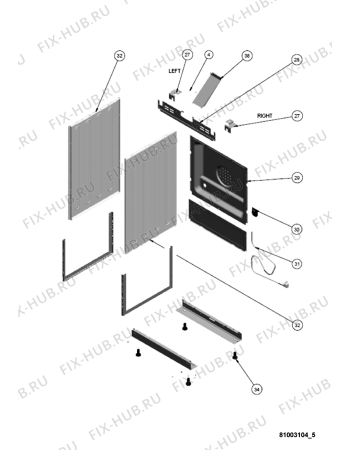 Схема №5 ACM 992 IX с изображением Кольцо для духового шкафа Whirlpool 482000002615