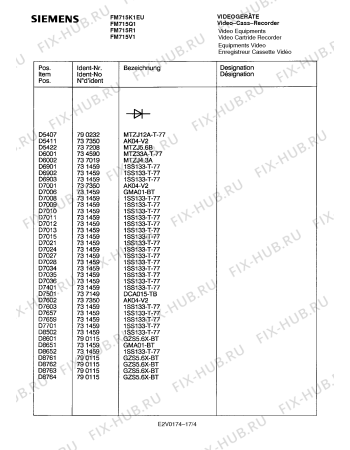Схема №16 FM715Q1 с изображением Сервисная инструкция для видеотехники Siemens 00535481