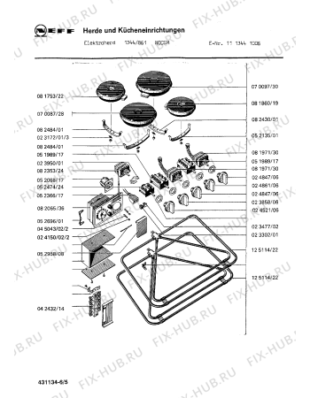 Схема №6 1113441106 1344.861NOHWS с изображением Переключатель для электропечи Bosch 00023858