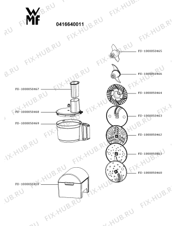 Схема №2 0416640011 с изображением Наконечник для кухонного комбайна Seb FS-1000050462