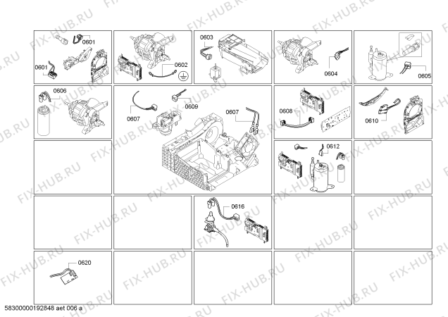 Взрыв-схема сушильной машины Bosch WTWH75600W SelfCleaning Condenser - Схема узла 06