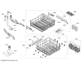 Схема №6 SHE45R55UC SilencePlus 48 dBA с изображением Корзина для посуды для электропосудомоечной машины Bosch 00686863