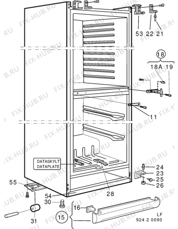 Взрыв-схема холодильника Rosenlew RJP360 - Схема узла C10 Cabinet