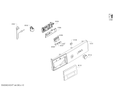 Схема №5 WM08B060GR iQ100 с изображением Крышка кнопки для стиралки Siemens 00626115